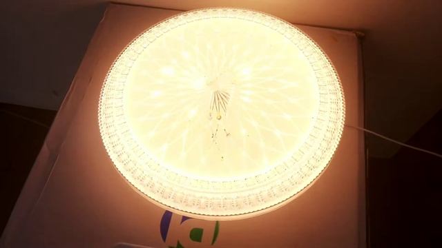 Замена старой люстры - Современный светильник 3 цвета свечения с регулировкой яркости! смотреть онлайн