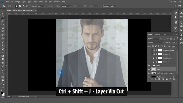 [Effects] Stylish mirror effect in photoshop | Стильный эффект зеркала | Photoshop Tutorial смотреть онлайн