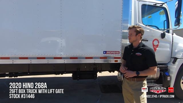 26ft box truck with lift gate - 2020 HINO 268A смотреть онлайн