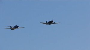 Показательный полёт МиГ-3 в Новосибирске