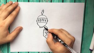 Как нарисовать Рыцаря ЛЕГКО | How to Draw a Knight EASY Step by Step