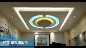 Установка современных натяжных потолков в спальне