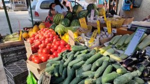 Рынок в Крыму. июль 2021. Цены на продукты на рынке в районе Универсама Евпатории.