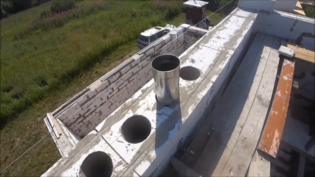 ?ОБЗОР МОЕЙ СТРОЙКИ. Продолжаю возведение стен 2 го этажа. Армирование блока.  Дом своими руками