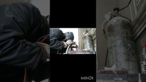 Сварка велосипедного алюминиевого диска аргоном...