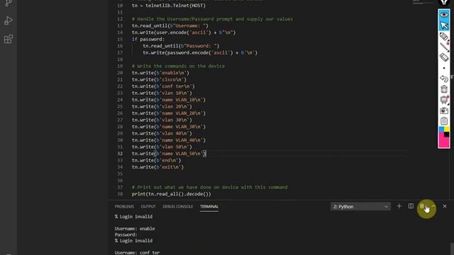 Python for Network Engineer | Create Vlan on Switch with Python Script Part 3 | Video 21