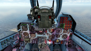 Вылет на Як-38 в VR шлеме в War Thunder.