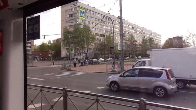 Микро-Трамвай Богатырь-М "0207 по 100" СПб 11-**: 71-923М "Богатырь-М" 0207 по №100 (14.05.21) смотреть онлайн