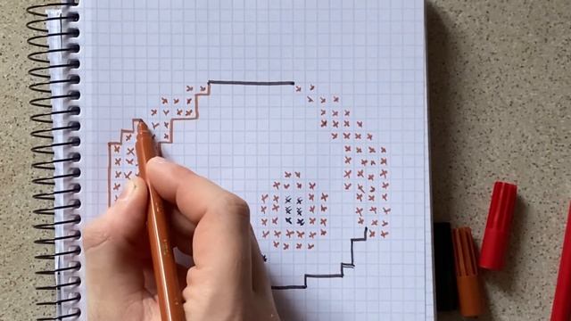 Простой рисунок по клеточкам клеточкам смотреть онлайн
