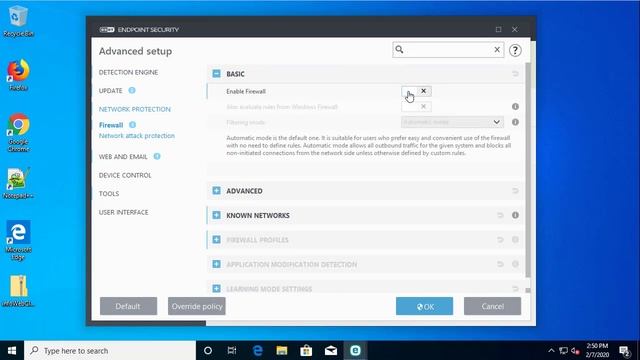 Disable the Firewall in ESET Endpoint Security (7.x) смотреть онлайн