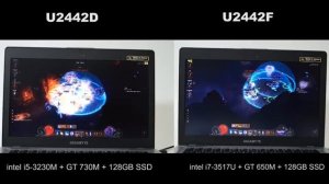 Gigabyte Ultrabook U2442F VS U2442D - Diablo3 MulitPlay
