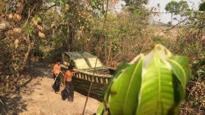 Постройте лодочный домик из бамбука и мини-бассейн в лодочном домике