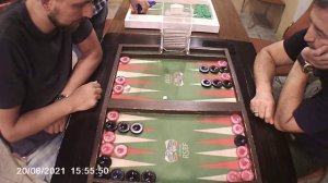 Длинные нарды (Иван Рыбенков - Араик Оганесян) часть 1