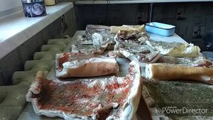 копченный рулет из тонкого сала .7 апреля 2018 г.