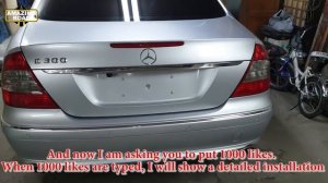 Mercedes Retrofit. Electric Tailgate Lift Option 881 with Button & Closer on Mercedes W211, W219