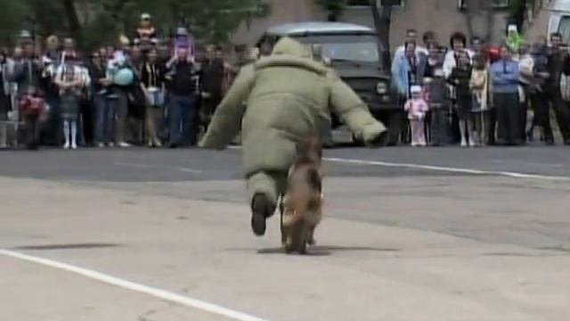 День пограничника на площади п Пограничного 2007г Видео без комментариев