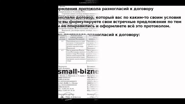 Протокол разногласий к договору - образец грамотного позиционирования и заполнения