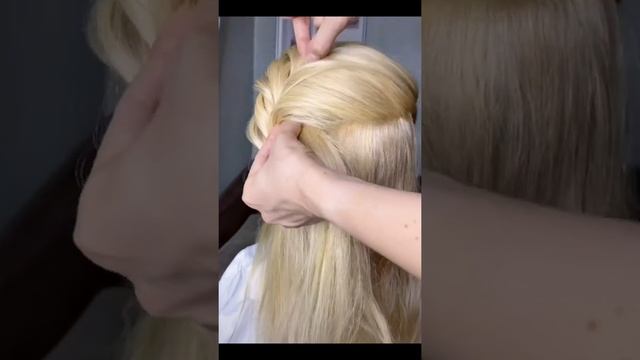 Прическа на Новый год  #прическипошагово #прическисвоимируками #shorts #прически