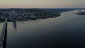 Вечерний Саратов с высоты птичьего полёта
