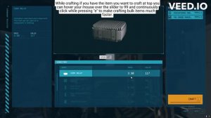 Starfield : How to craft faster for experience and money.