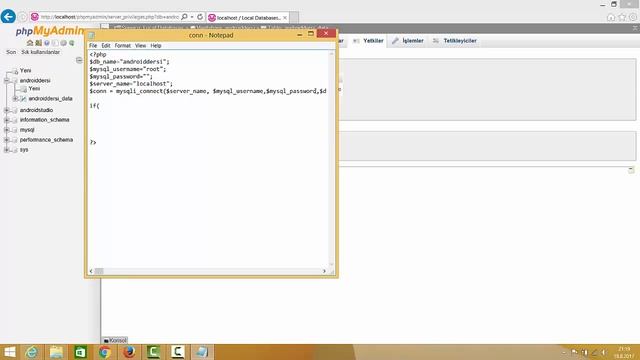 Android Studio - Mysql Veritabanı - Wamp Server Baglanti #1 смотреть онлайн