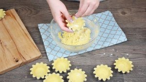 Пирожные Корзиночки с белковым кремом\песочное тесто