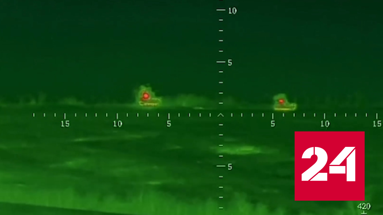 Точное попадание из "Корнета" по украинской технике зафиксировали на видео - Россия 24