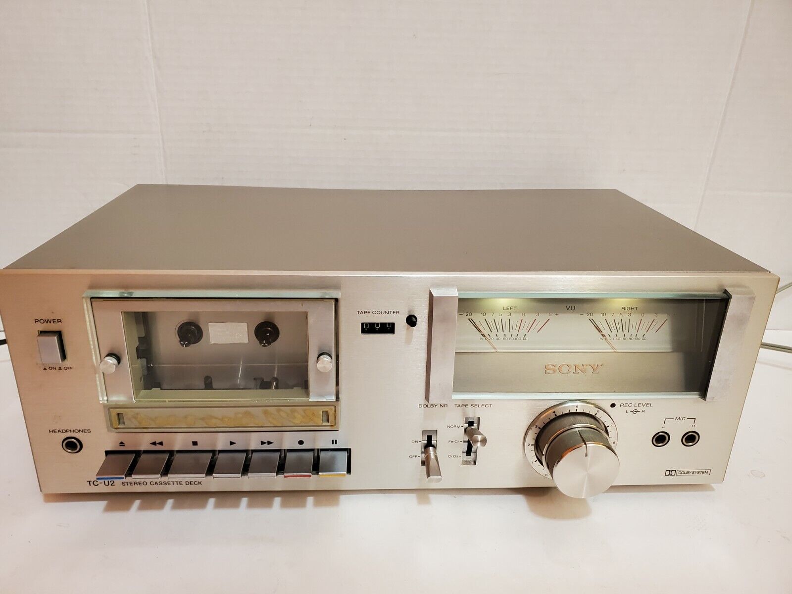 Стереокассетная дека Sony TC-U2 с двумя головками, один владелец, Винтаж 1978 года, Hifi-Корея