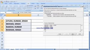 text to columns in ms excel || Excel में Text को कॉलम में कैसे करते है।