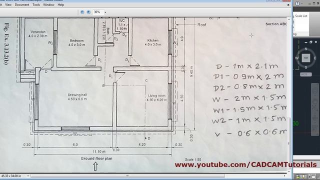 AutoCAD Floor Plan Tutorial for Beginners - 6