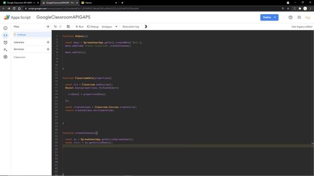 Google Classroom API - Bulk Create Google Classrooms using Google Apps Script | Aryan Irani