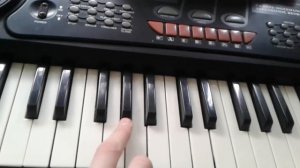 "Ах эти тучи в голубом" на пианино ( ОБУЧЕНИЕ)