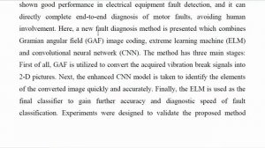 A New Method for Diagnosing Motor Bearing Faults Based on Gramian Angular Field Image Coding and Im