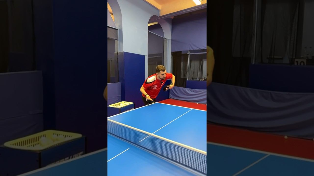 ОБРАТКА с сильным НИЖНИМ вращением. ПОДАЧА настольный теннис. #pingpong смотреть онлайн
