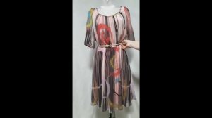 Сшила себе платье из шифона "по-быстрому". Показываю, как симпатично у меня получилось