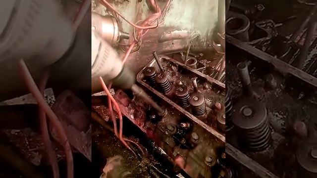 Съем головки блока цилиндров ГАЗ 53 смотреть онлайн