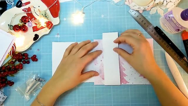 СП с TrendyScrap "Зимние забавы"\этап 3\оформляем альбом внутри\скрапбукинг смотреть онлайн