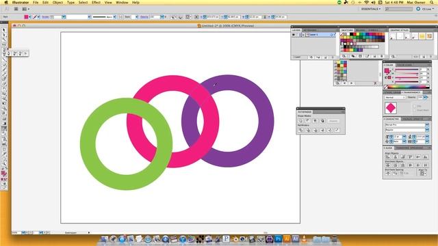 Adobe Illustrator Tutorial | Linking Rings | Pathfinder Tips смотреть онлайн