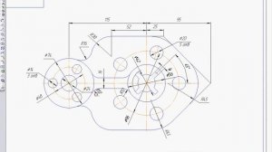 Сопряжение детали внешнее/внутреннее и нанесение размеров ГОСТ 2.307-68 часть 2