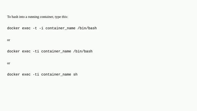 How do I get into a Docker container's shell? смотреть онлайн