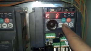 How to setup Inverter MITSUBISHI -FR-d700 error 4