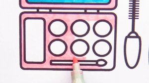 Косметика для Девочек  Раскраска для Детей| Cosmetics for Girls Coloring Pages for Kids