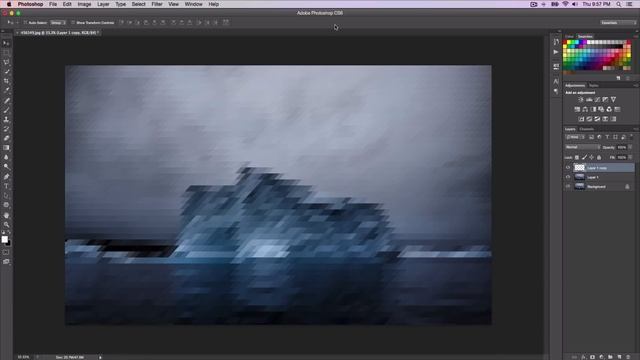 How To Make A Triangle Pixelation Effect In Photoshop смотреть онлайн