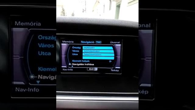 Audi 3G BNav magyar navigációs hang