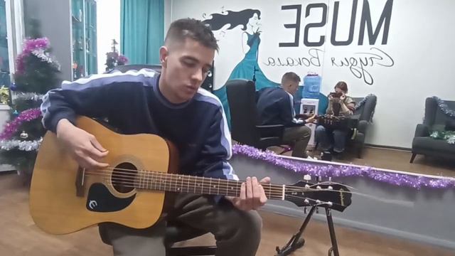Легкое упражнение на гитаре для практики в жанре рок #гитара #игранагитаре #обучениегитаре #рок