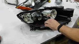 Мазда cx7 установка линз /Mazda cx7 lens fitting