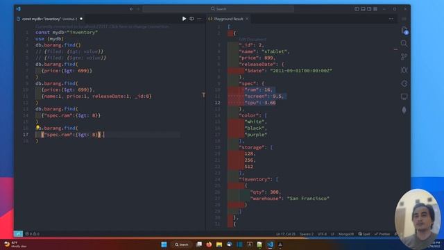 MONGODB TUTORIAL #13 OPERATOR GT dan GTE