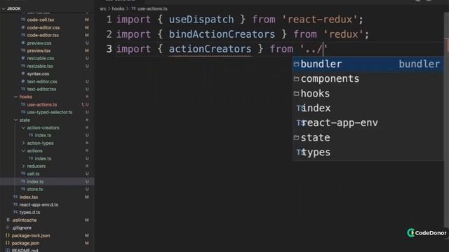 198. Reminder on the Action Creator Helper | React with Typescript #react #typescript #javascript