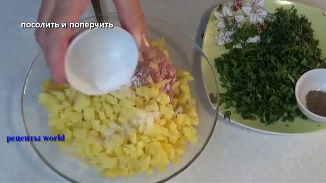 Пирог с мясом и  картофелем в духовке из вкусного теста с простым рецептом
