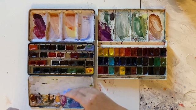 Обзор и сравнение металлической палитры Rosa (она же Rembrandt) и Невской палитры смотреть онлайн